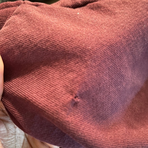 RARE Port Purple Los Angeles Apparel Heavy Fleece Garment Dye Sweatshirt - Picture 2 of 5